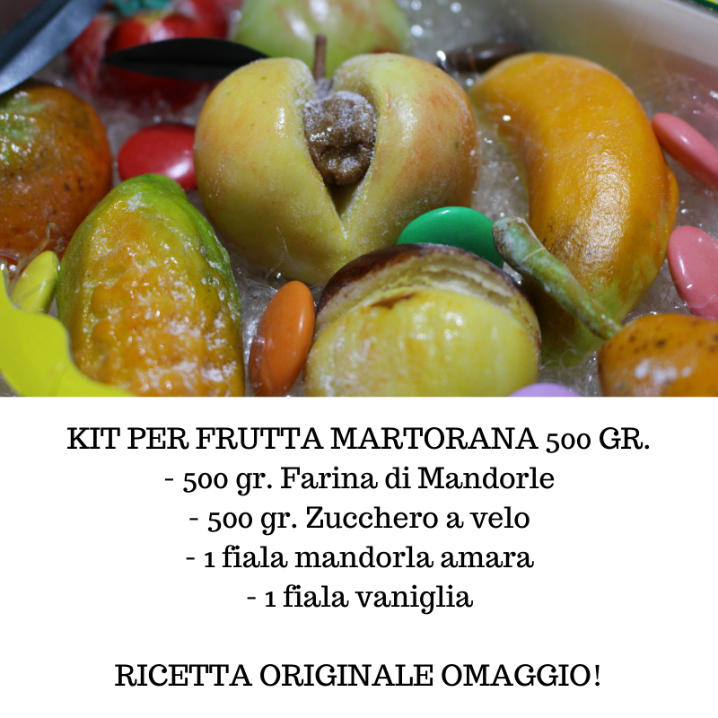 Kit per frutta martorana 500 gr.